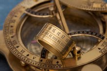 Ring Clock Native - Gold with White LEDs